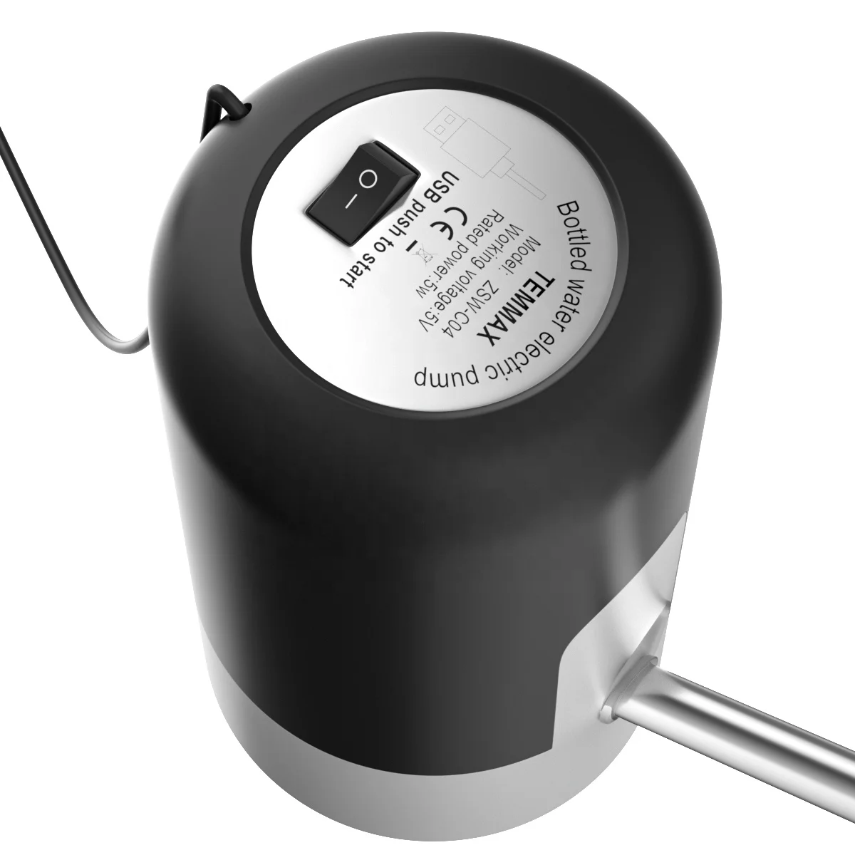 USB Charging Double Motor Electric Bottle Drinking Dispenser Hand Pump Bottled Water Automatic Water Pump