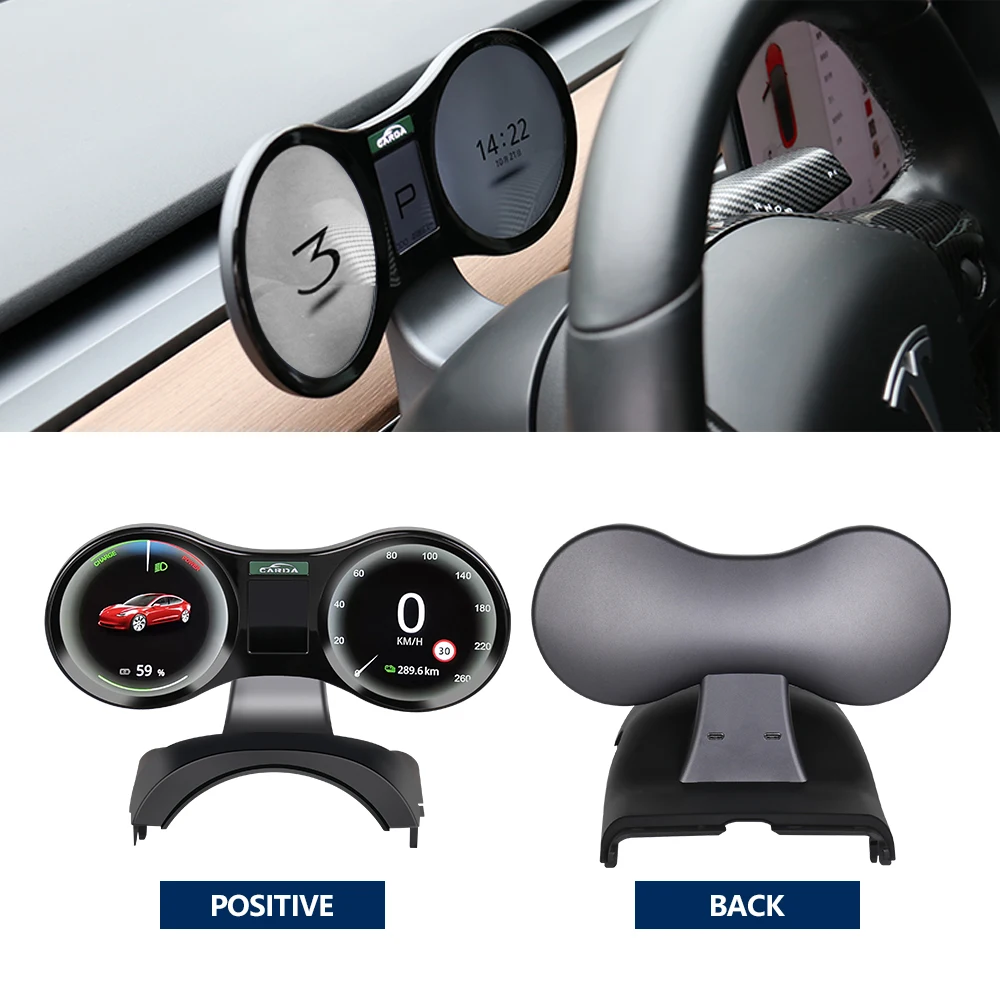  Topfit 10 2 дюймовая цифровая производительность HUD Smart LCD дисплейер центральной консоли приборной панели для Tesla Model 3 и