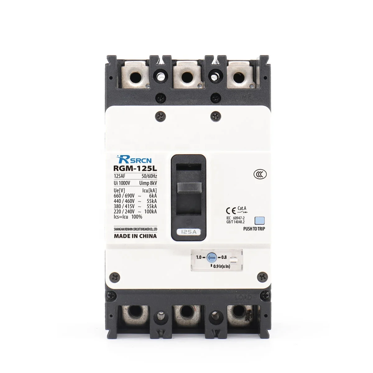 Alternative Hyundai MCCB HGM 125L 125AF Adjustable Rated Current MCCB