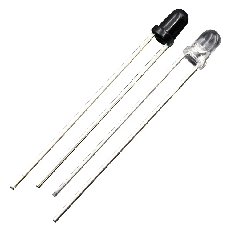 Инфракрасный светодиодный приемник с отверстиями 3 мм, 940 нм, инфракрасный прием 3 мм, 940 нм, светоизлучающая Диодная лампа