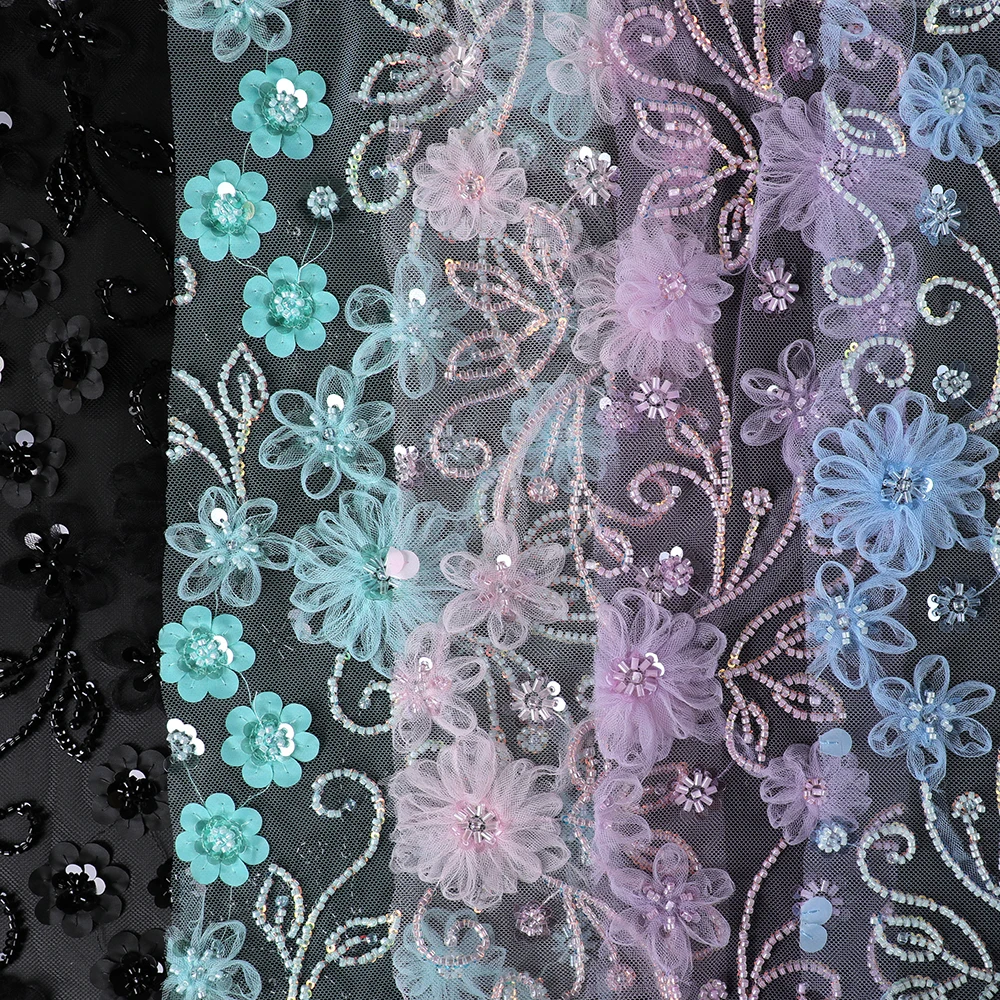 Guaranteed Quality Proper Price Beads Embroidery Fabric For Wedding Dress