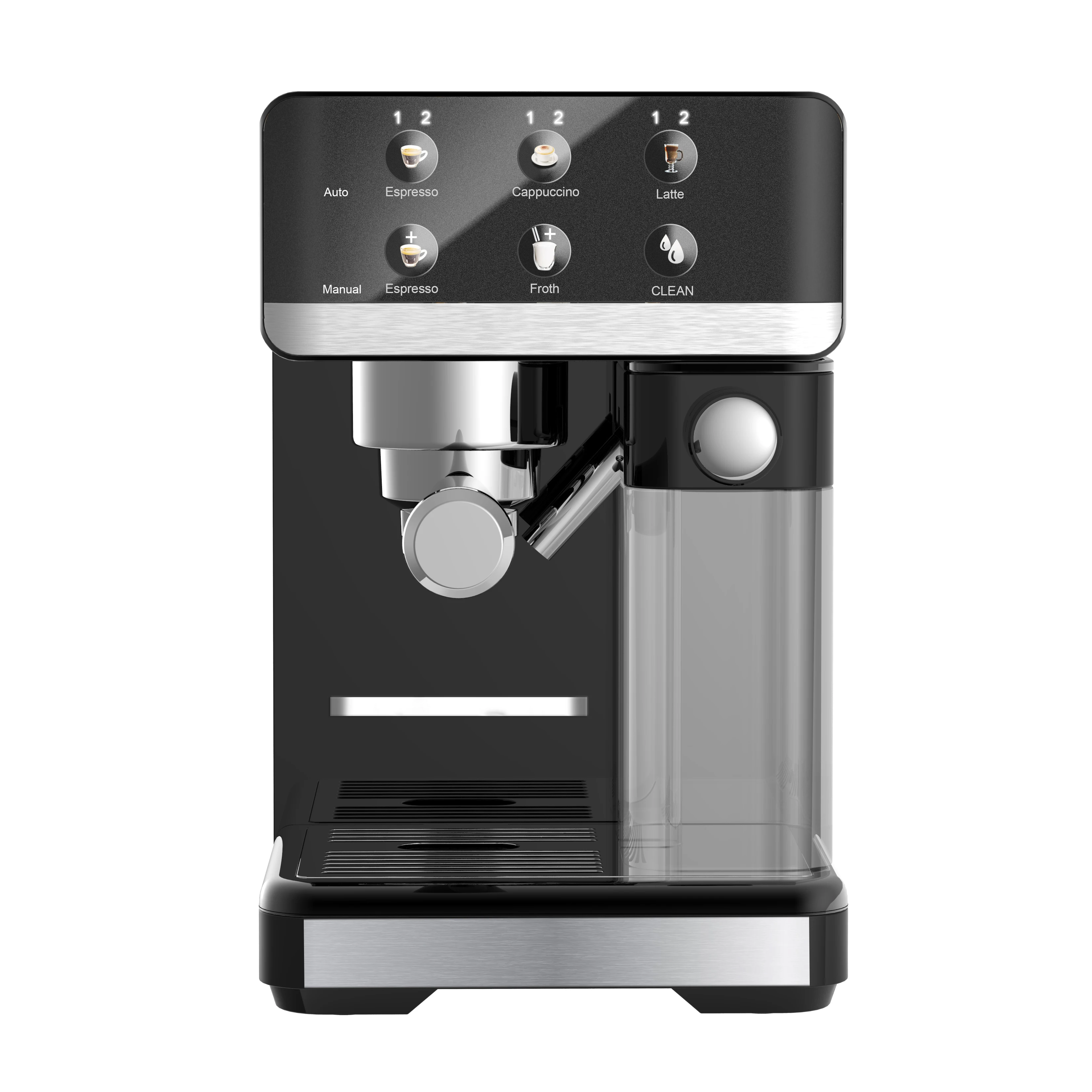 Factory Supply Commercial Touch Screen Electric Automatic Espresso Machine With Milk Flother