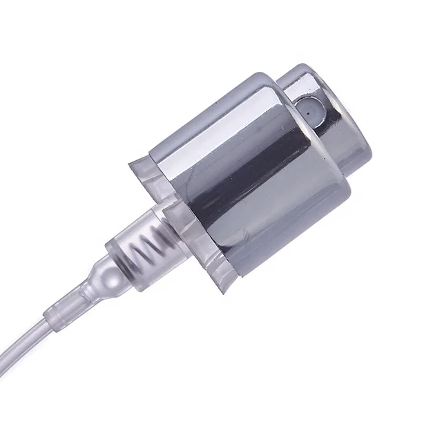 High Quality 15mm Shiny Gold Anodizing Crimpless Perfume Mist Spray Pump With Collar