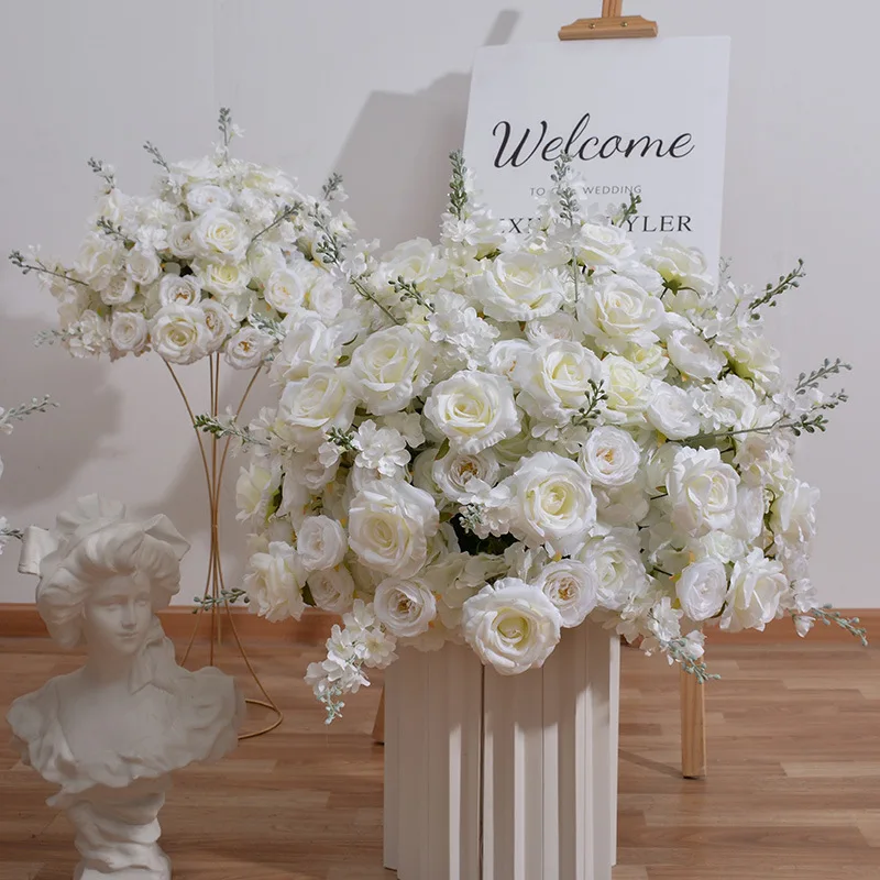 Best Selling Wedding Flower Arrangement Handmade Floral Silk Wedding Table Beautiful Flower Ball Centerpiece Elegant Floral