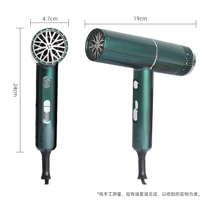 2021 Newest Salon Hair Blow Dryer Lightweight Fast Dry Low Noise Professional Ionic Blow Dryer Travel Hair Dryer Pink Green Red
