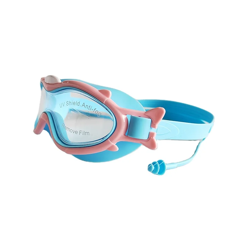 Kids Cartoon Funny Swimming Goggles Wide View Free Swim Goggles Anti Scratch Anti Fog Anti Uv Swimming Glasses