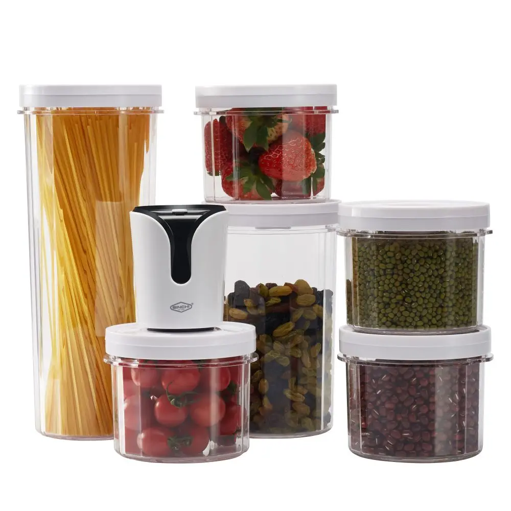 High demand import products sturdy high quality kitchen plastic food storage container with Electric vacuum pump Sealer