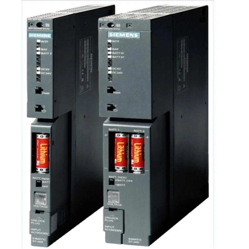 S7-400 6ES7405-0KR02-0AA0 SIMATIC S7-400 Power supply PS405:10A wide voltage range  24/48/60V DC  5V DC/10A