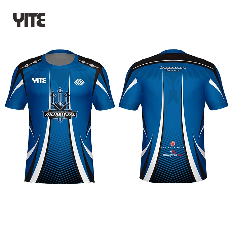 2021 Hot Selling Esports Shirt Custom Esports Gaming Shirt Jersey sublimated Esport Jersey