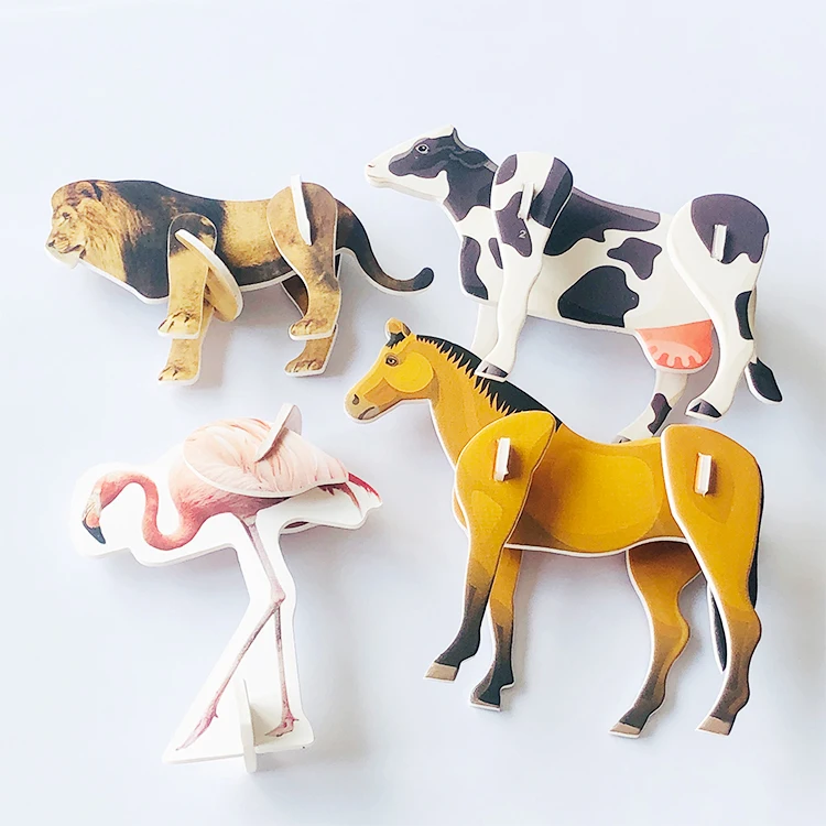Educational Toy 3D Diy Eva Foam Animal Puzzle