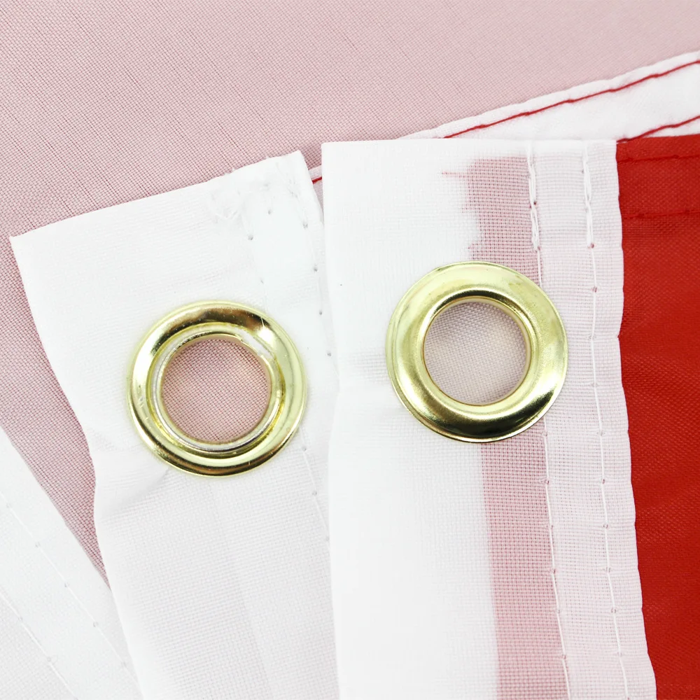 Good Quality Double Sided Polyester Red White Marking Pole Indonesia Flag