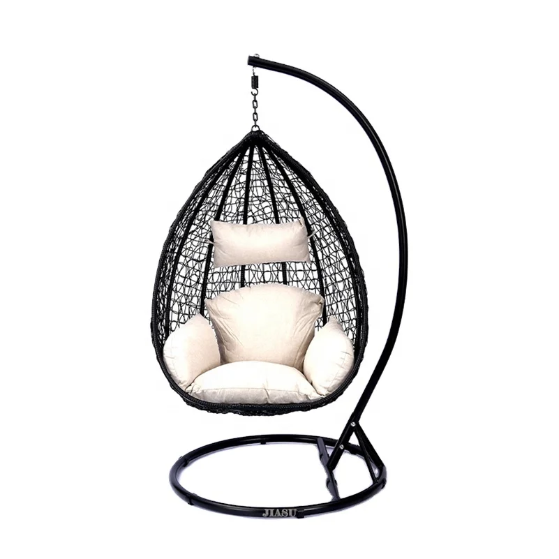 Hanging Egg Garden Swing Swings Double Seat Comfortable Backyard Papasan Cushion Patio Hammock Chair