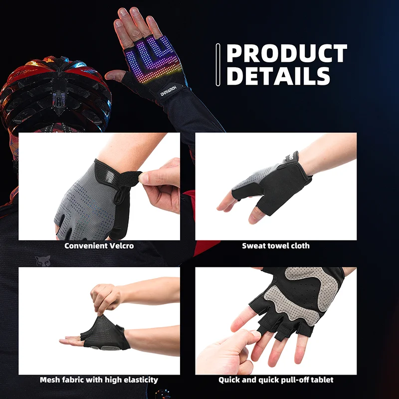 Light Weight Anti-Shock Sports Gloves Weight Lifting Gym Fitness Gloves Bicycle Gloves