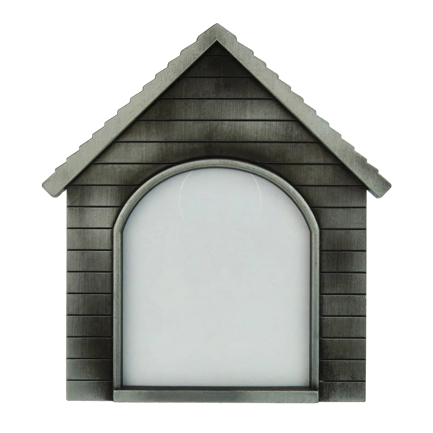 wholesale  house shaped dog pet memorial photo frame cast metal frame