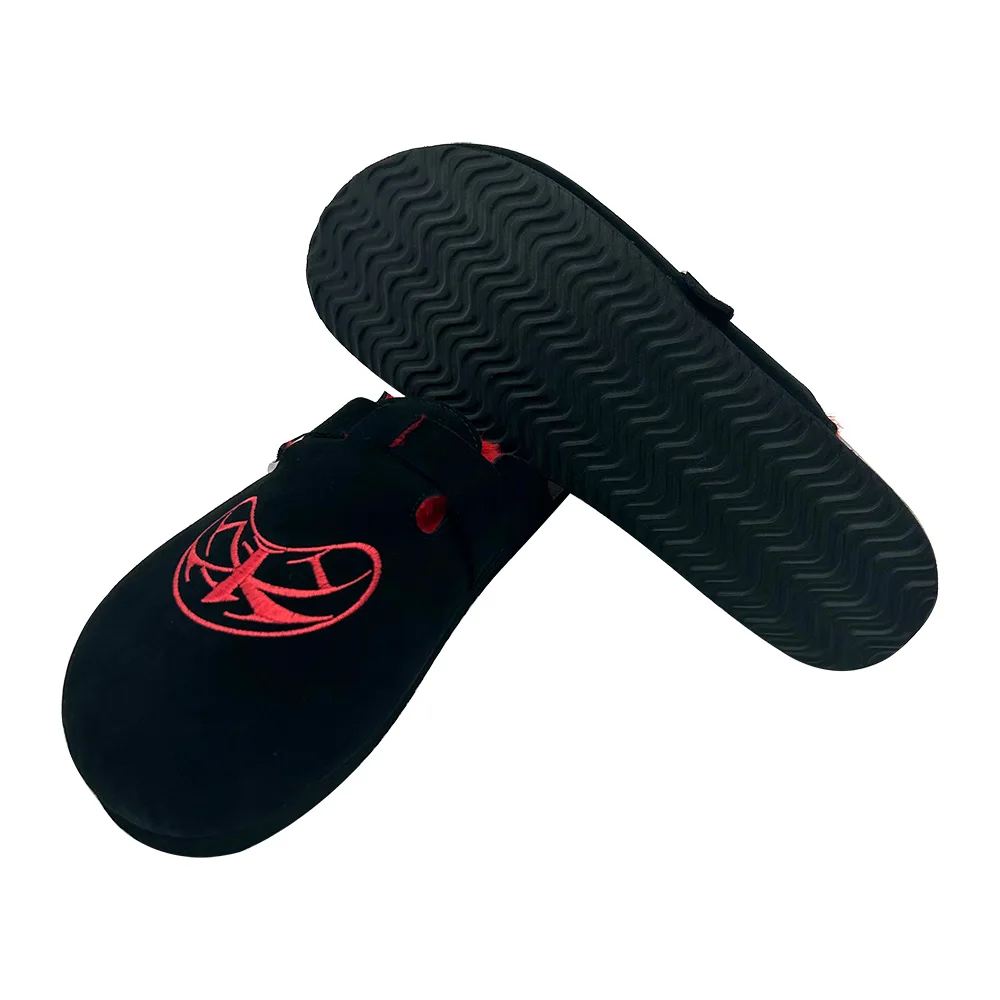 Custom Half-pack Clogs for Men Suede Mules with Arch Support Fur Lined Clogs with Adjustable Buckle Slip-On Clogs Cork Slippers