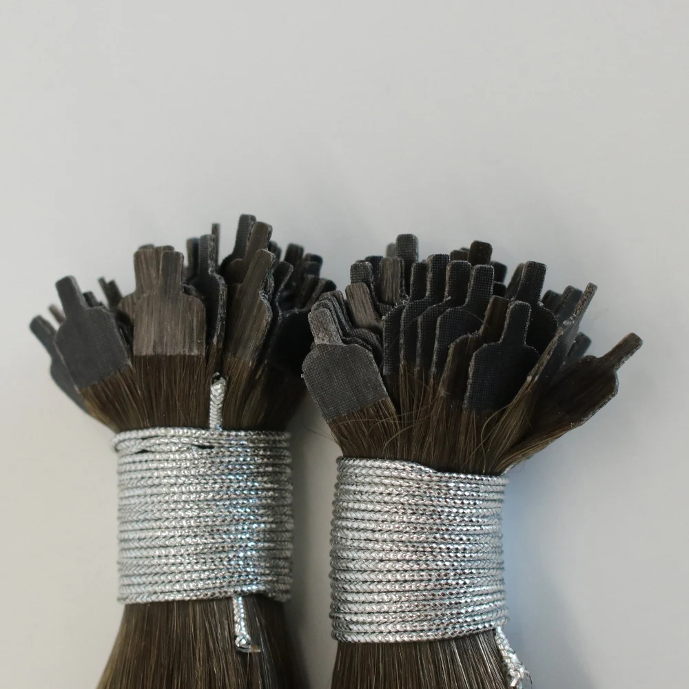 Fangcun New Arrival Remy Cuticle 100% Human Virgin Hair Pre Bonded Fan Y Tip Hair Extensions