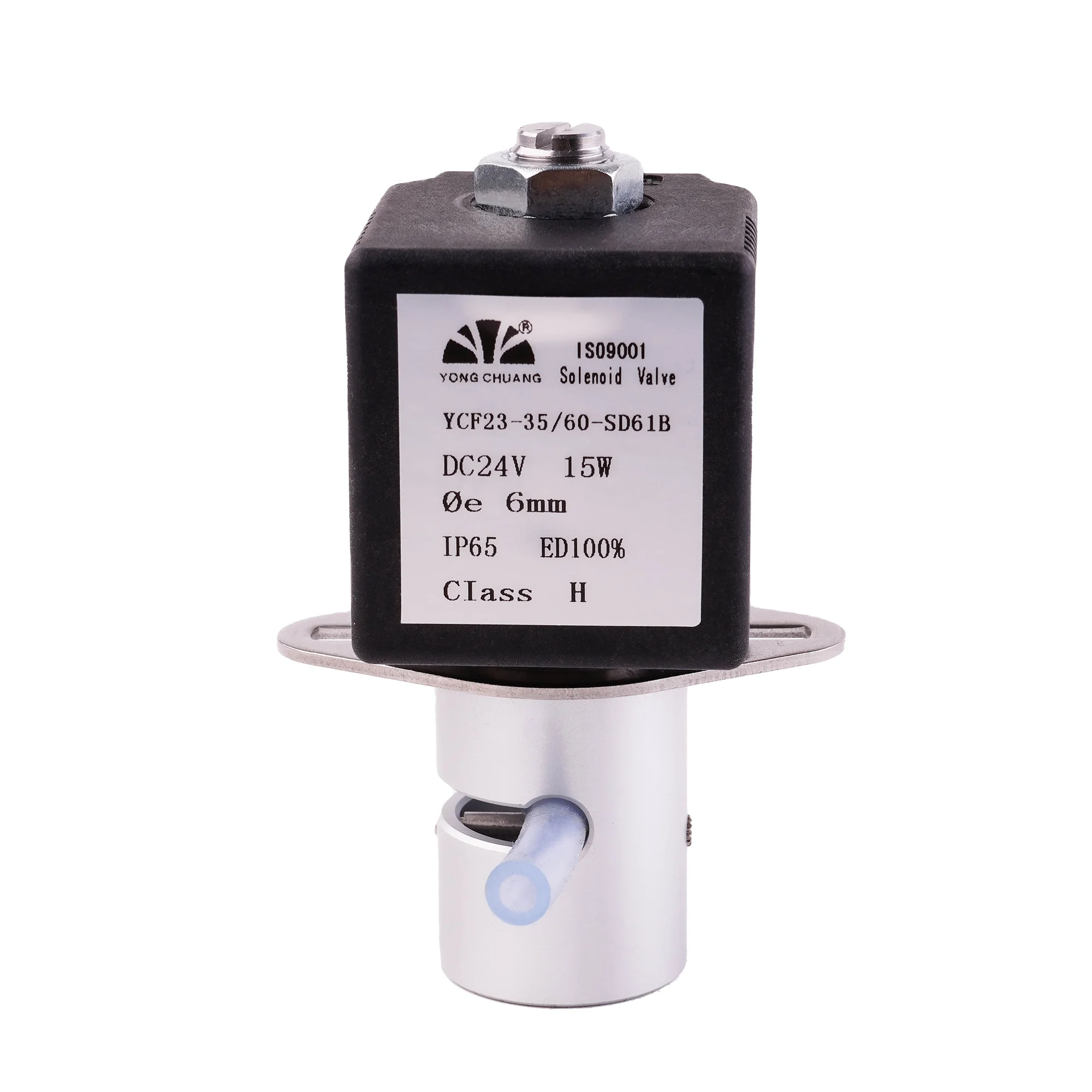 Yongchuang YCF23 solenoid Pinch valve normally closed 12V 24V  for beverage medical use