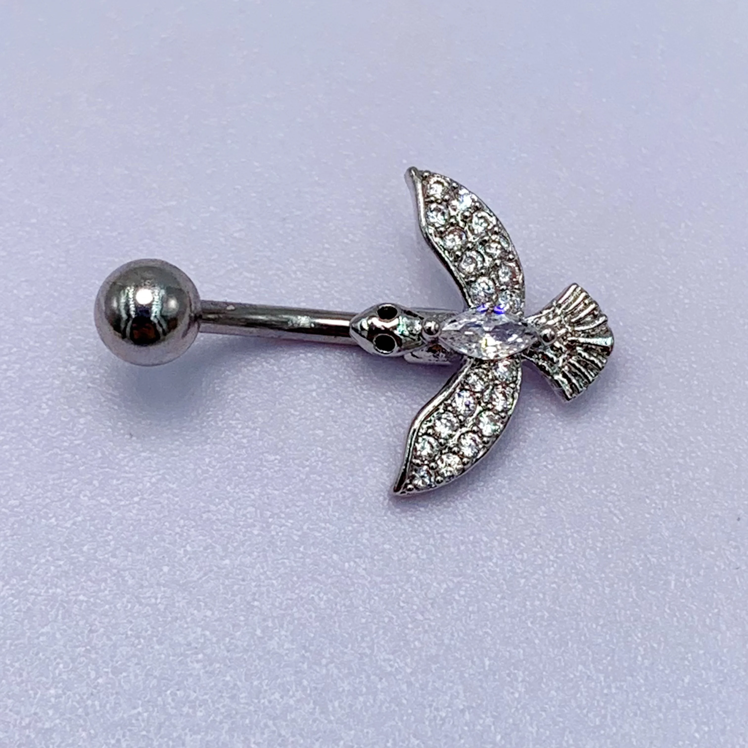 Hot Sale Belly Button Rings Stainless Steel  Piercing Dangling Fashion Eagle Navel 10mm for women