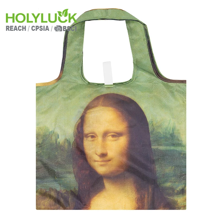 Eco 190t customized reusable pp bag unique foldable travel tote Quick shipping foldable shopping bag portable wholesale fashion