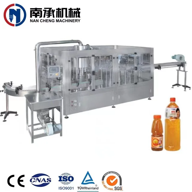 Fully automatic bottled juice beverage filling machine production line manufacturer in Zhangjiagang city