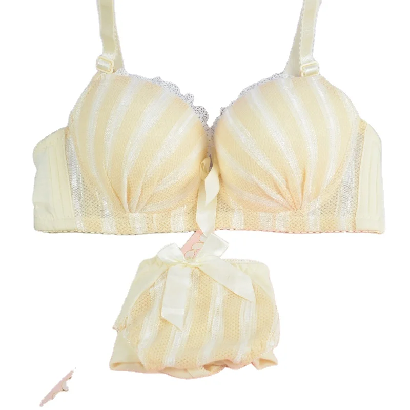 Bra & Brief Sets beautiful lovely lace bra set adjusts the girl underwear student lingerie set