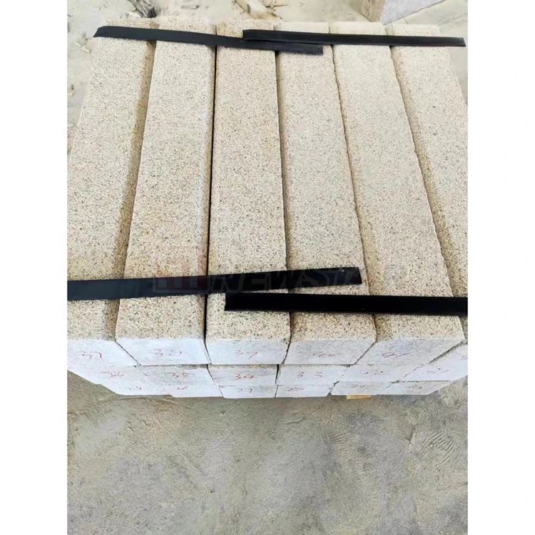 Newstar Light Grey Granite Road Paving KerbStone Tile Curb Stone For Landscaping Or Public Area Or Government Project