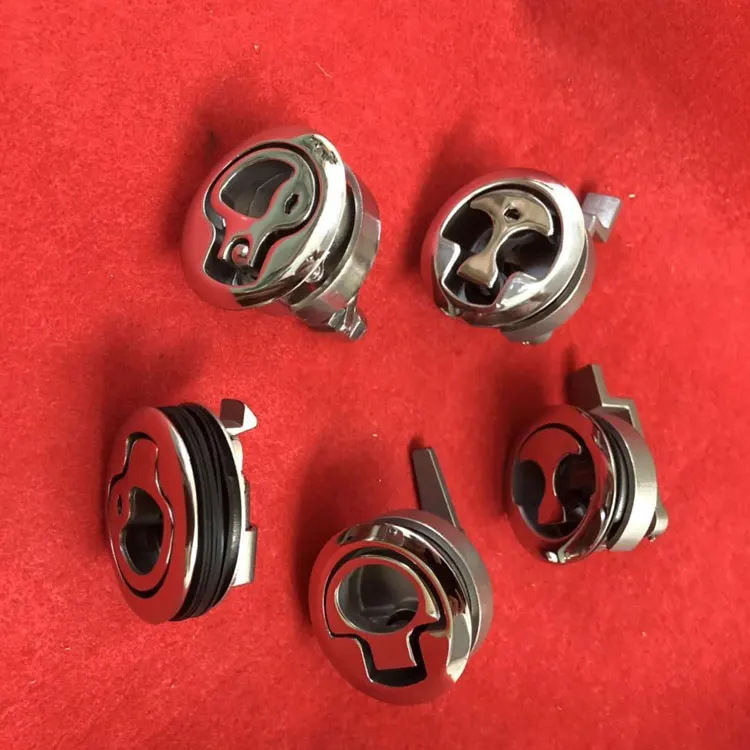 Hardware Round Bass Boat Cam Locker Door Latch Lock Slam Latch With Key For Marine