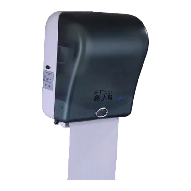 2023 hot selling   plastic wall mounted electrical automatic paper  dispenser sensor cut paper box for office  hotel school hosp