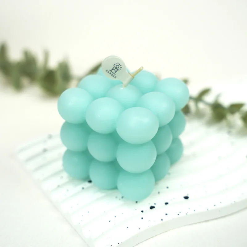 WELLNESS Candle Suppliers Custom Cute Color Bubble Scented Soy Wax Home Fragrance Essential Oils Birthday Party Wedding  Candles