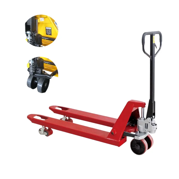 Low Price Nylon Wheels Hand Manual Forklift 2T 2.5T 3.0T Hand Pallet Truck