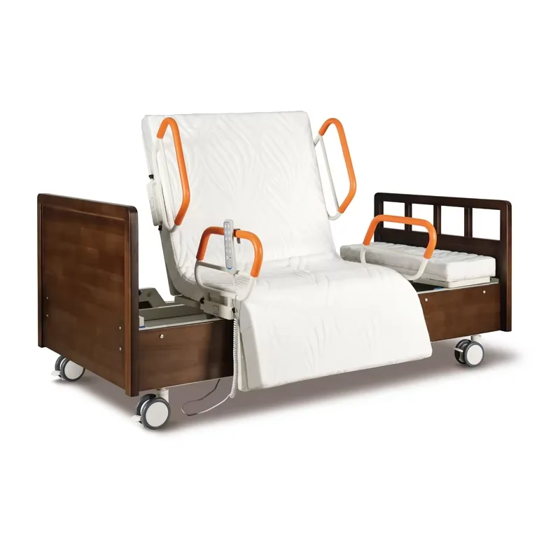 Rotating Hospital Electric Bed for Home Care Metal Nursing Patient Bed by Medical Manufacturer