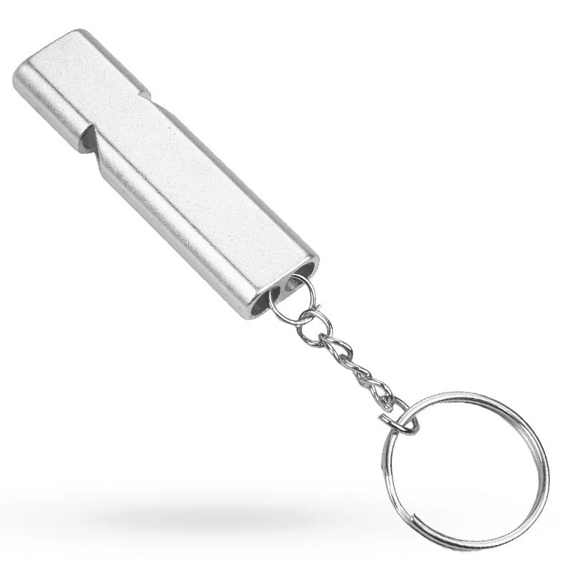 Emergency Whistle with Keychain Aluminum Whistle Survival Loud Sound Whistles for Camping Hiking Hunting Outdoors Sports