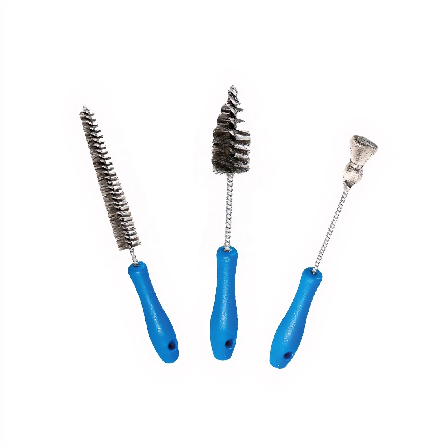 3PCS Stainless Steel Diesel Injector Bore Sleeve Cleaning Cup Removal Installation Kit with Soft Grip