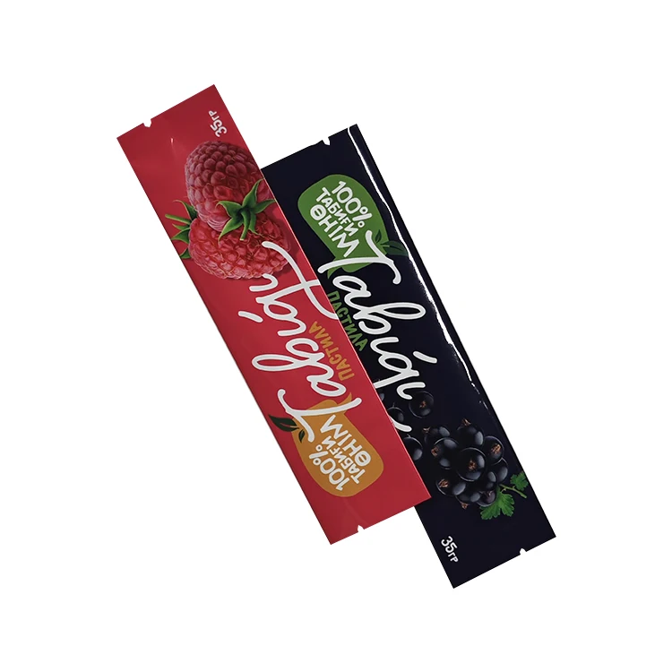 Custom glossy aluminum foil heat sealable food grade mini individual stick sachet bag for powder packaging bag