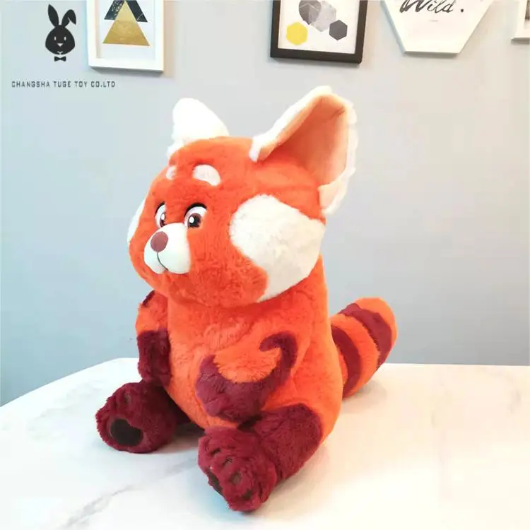 Amazon  hot selling turning red youth metamorphosis plush toy spot raccoon stuffed animals red panda for gifts