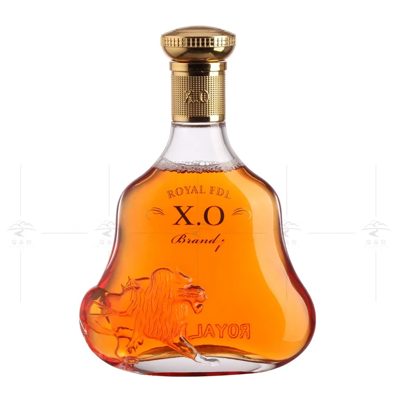 best selling super flint cork sealing 700 ml xo brandy vodka bottle spirits glass bottle