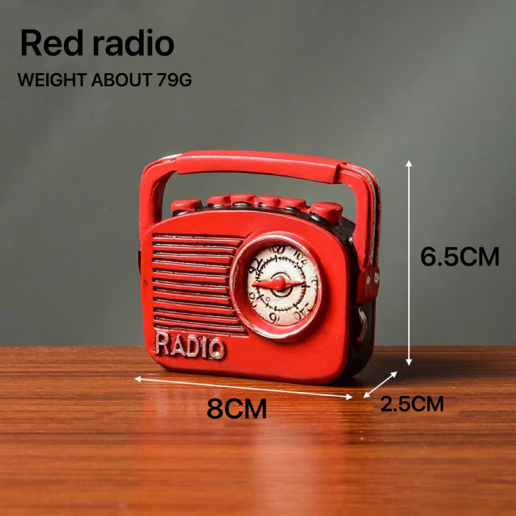 Retro Resin Vintage Decoration Crafts Home Decoration Graphophone Mini Photography Prop Camera