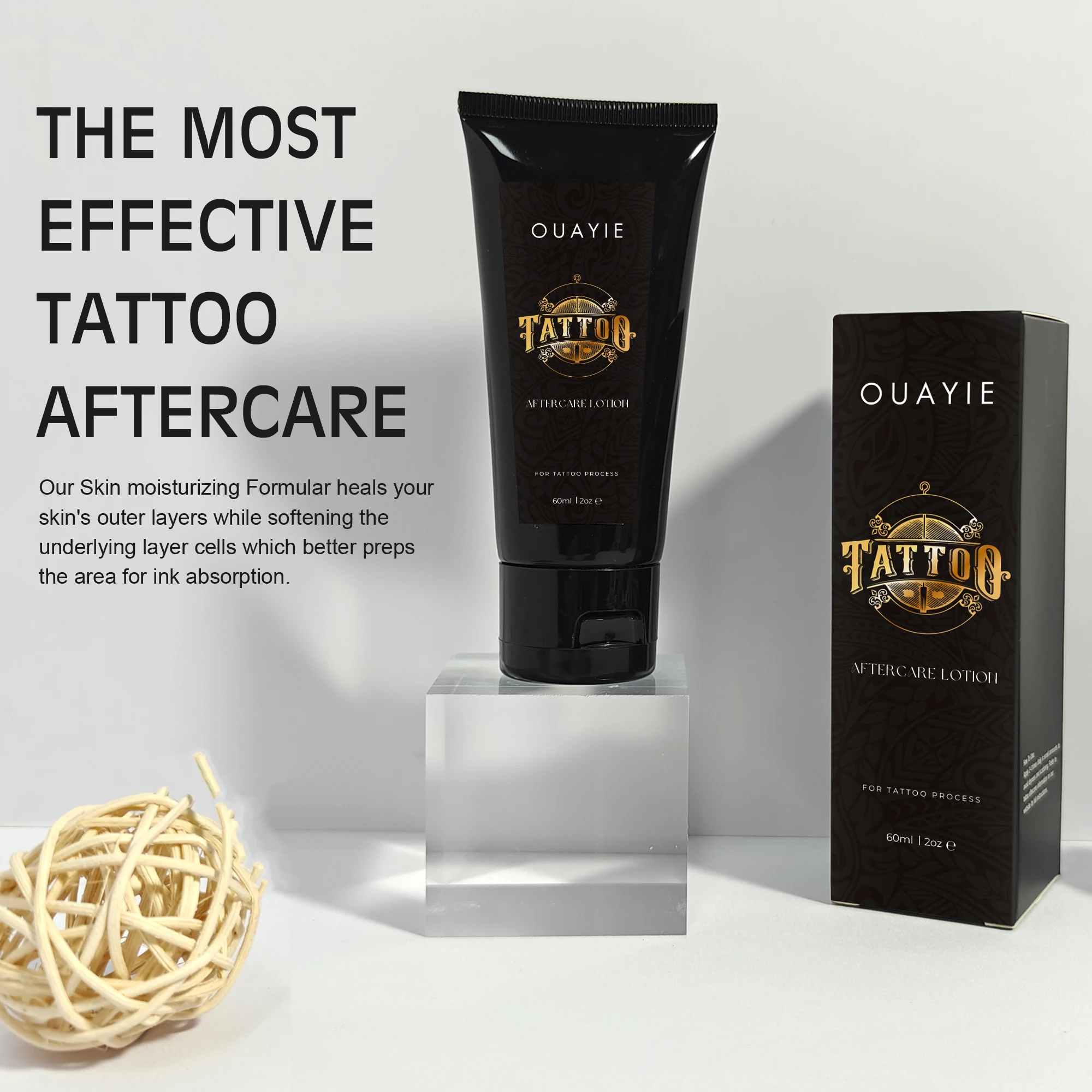 BLIW 60ml Private Label Professional Tattoo After Care Soothing Gel Lotion Moisturizing Aftercare Lotion Cream