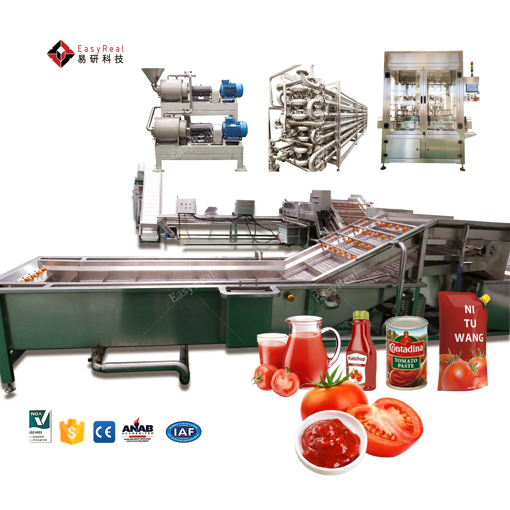 Small High Quality Tomato Concentrate Sauce Tomato Paste Production Line for Beginner