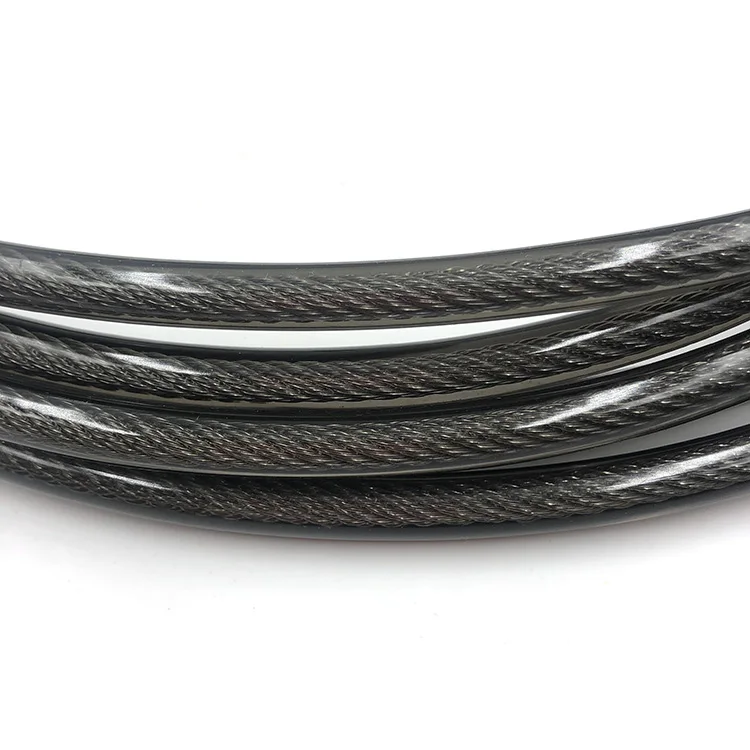 electric bicycle rope plastic coated steel rods PVC coated wire rope