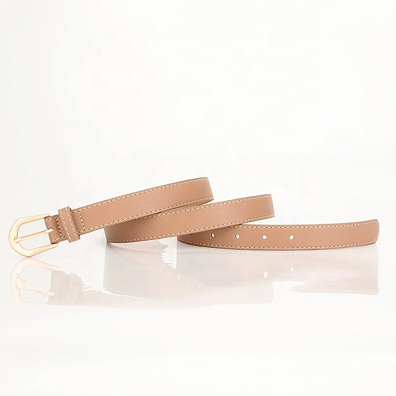 Alloy Pin Buckle Belts for Women PU Leather Waist Belts Ladies Waistband for Jeans