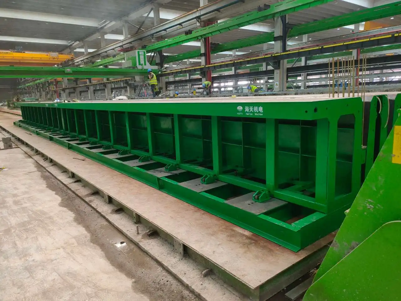 Precast concrete prestressed double T plate mold with adjustable size for civil engineering