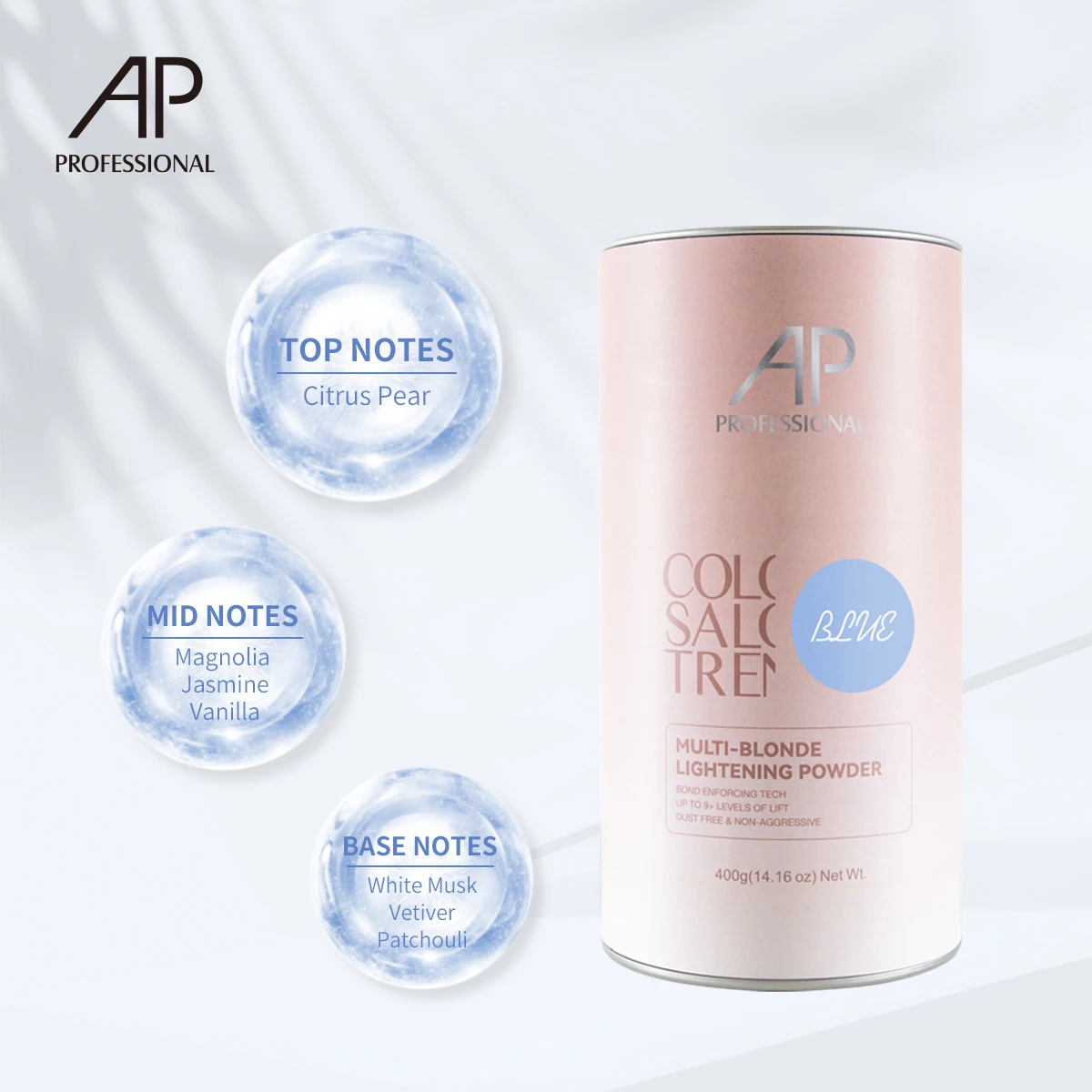 Salon Professional Custom Strong Fade Dust-Free Blue Level 9 Hair Bleaching Powder for Hair Color Dye