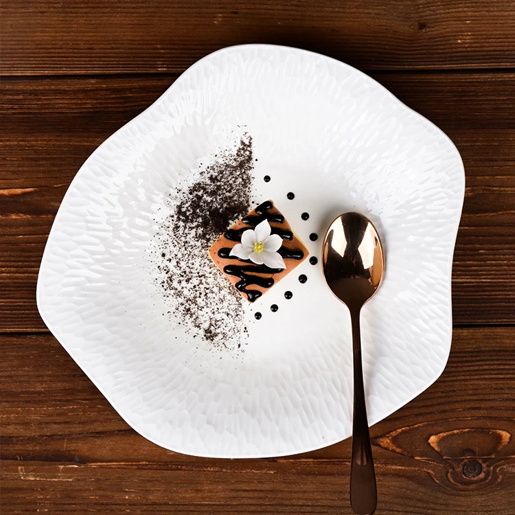 P&T dinnerwares Horeca wholesale plates ceramic ramen bowl luxury tableware set white dinner plate dishes for kitchen and home