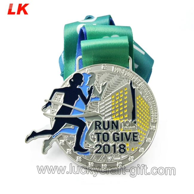 
Cheap Custom made 3d running marathon race sport finisher award metal medal medallion 