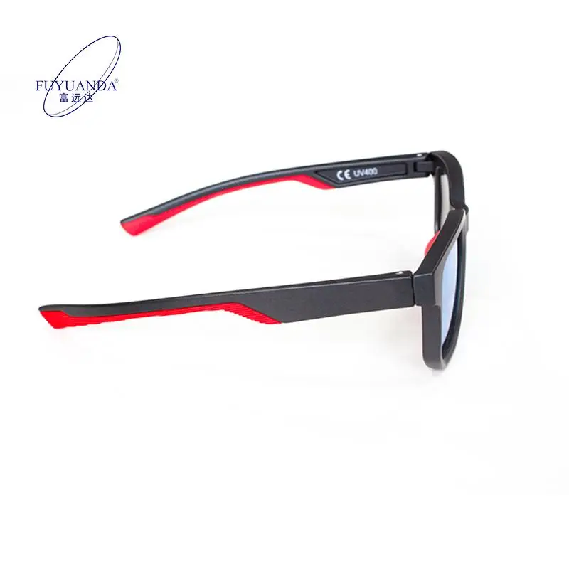 High Quality Custom Rectangle Handmade Acetate Sunglasses Men Retro Style Blue UV400 Polar Lens Outdoor Fashion Handmade Metal