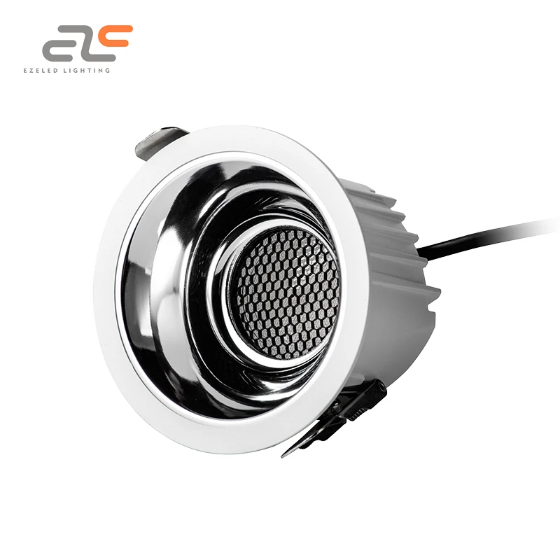 EZELED Wholesale Price Anti-Glare Ceiling Mounted COB IP20 Spot Light 9 15 24 36 45 W Led Light Down