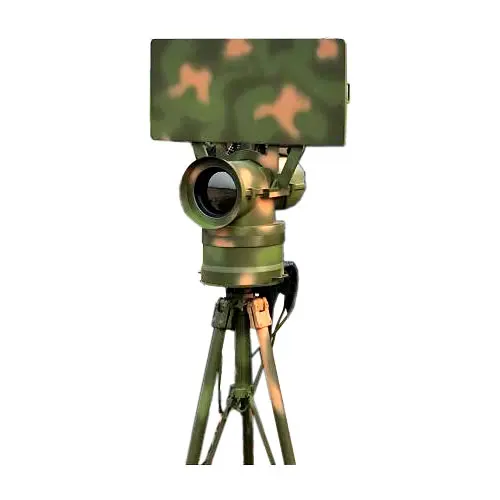 Long Range Thermo-magnetic Camera Integrated Ground Surveillance Radar Detecting Pedestrians, Moving Vehicles