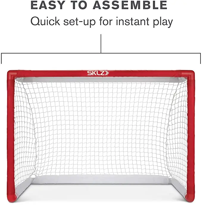 Mini Indoor Miniature Hockey Set includes 2 Goals 2 Sticks and 1 Foam Ball