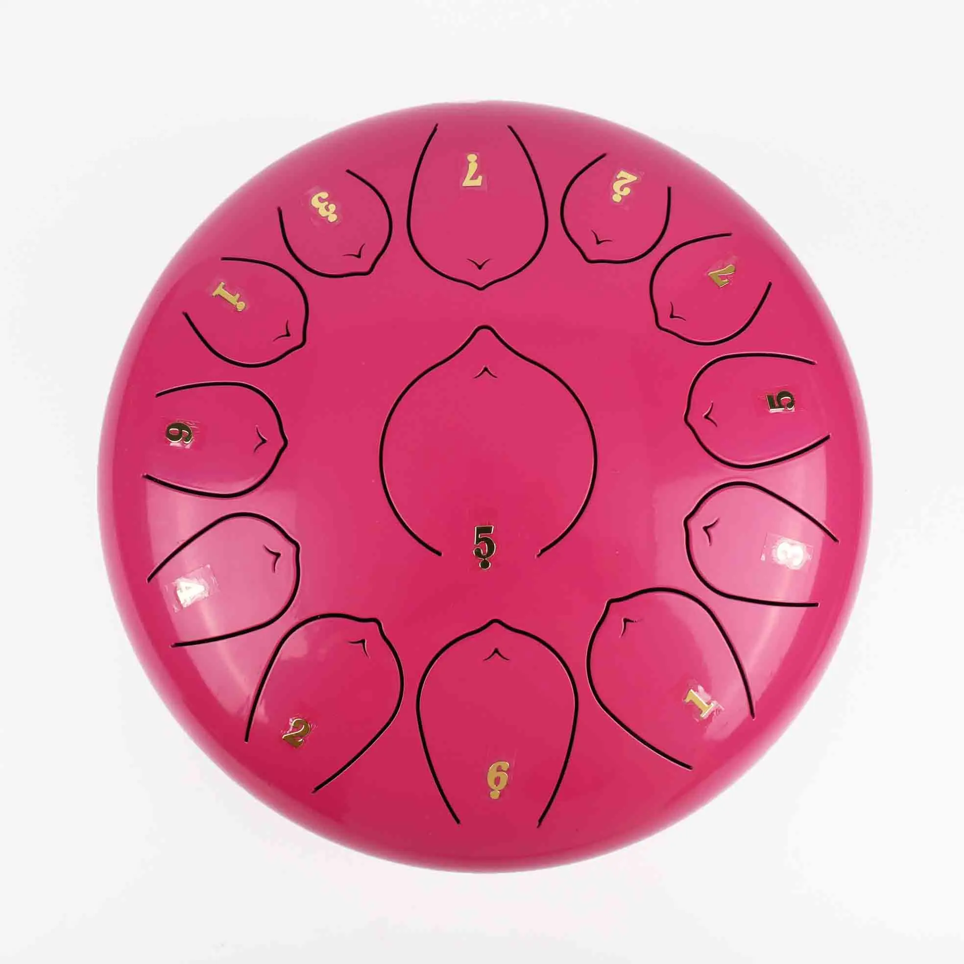 SUXINRU Supply high quality and low price pink 12 inches 13 tone Tank Handpan  drum toy  Steel tongue drum